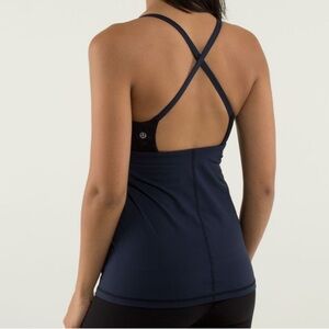 Lululemon Yeah Yoga Tank Deep Zinfandel Winter Orchid W/Built In Bra